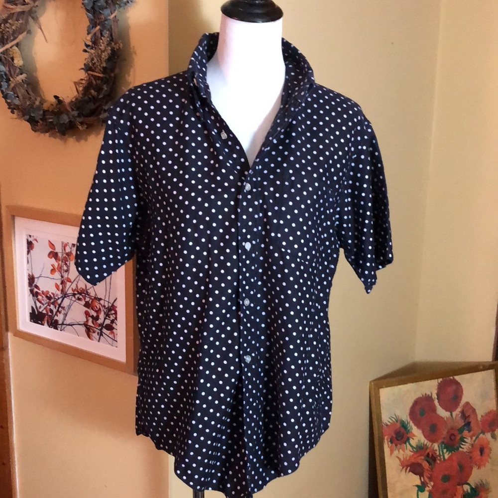 Vintage DINO Size Large Polka-Dot Made in USA 100% Cotton SUPER SOFT Classic